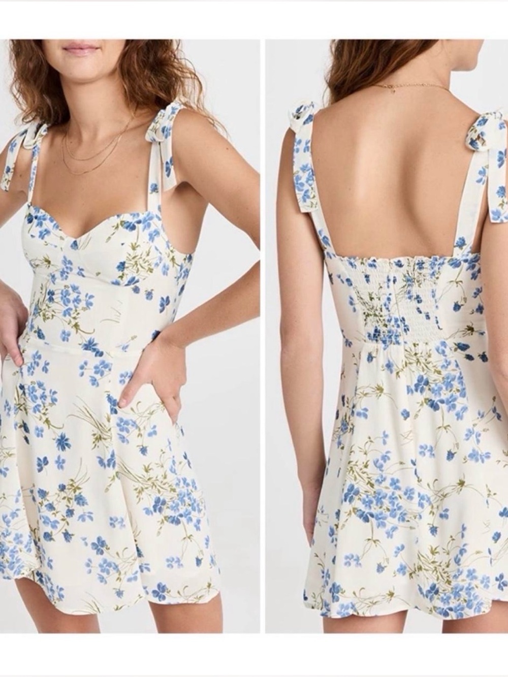 Reformation Niara Mini Dress Sleeveless Dress in Clarita pattern Size US 12, NWT